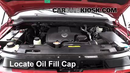 How to Add Oil 2009 Nissan Armada SE 5.6L V8 FlexFuel